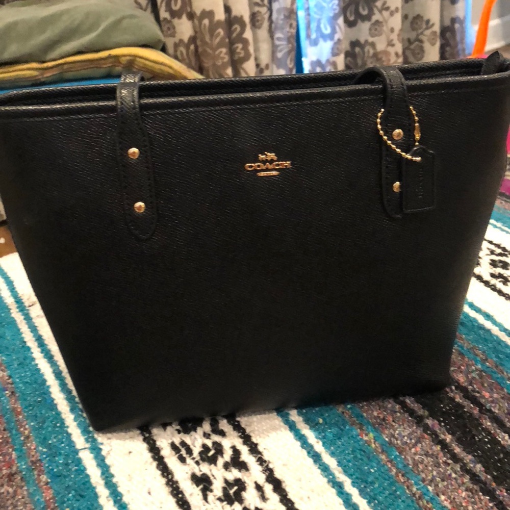 Black coach purse